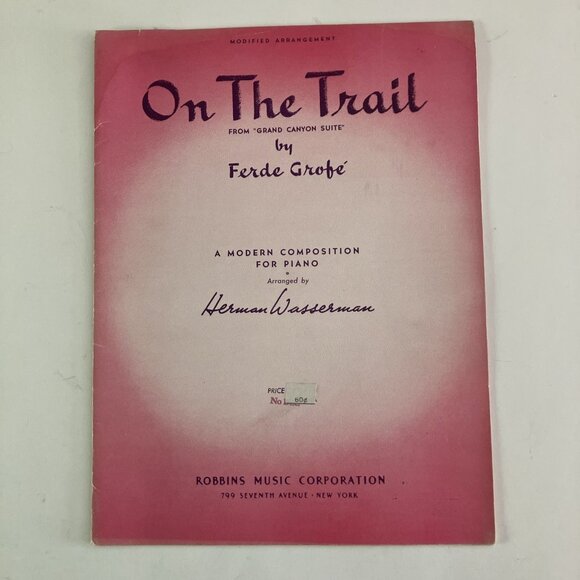 Grofé On the Trail Piano Arrangement from Grand Canyon Suite Arr by  Wasserman - Picture 2 of 14